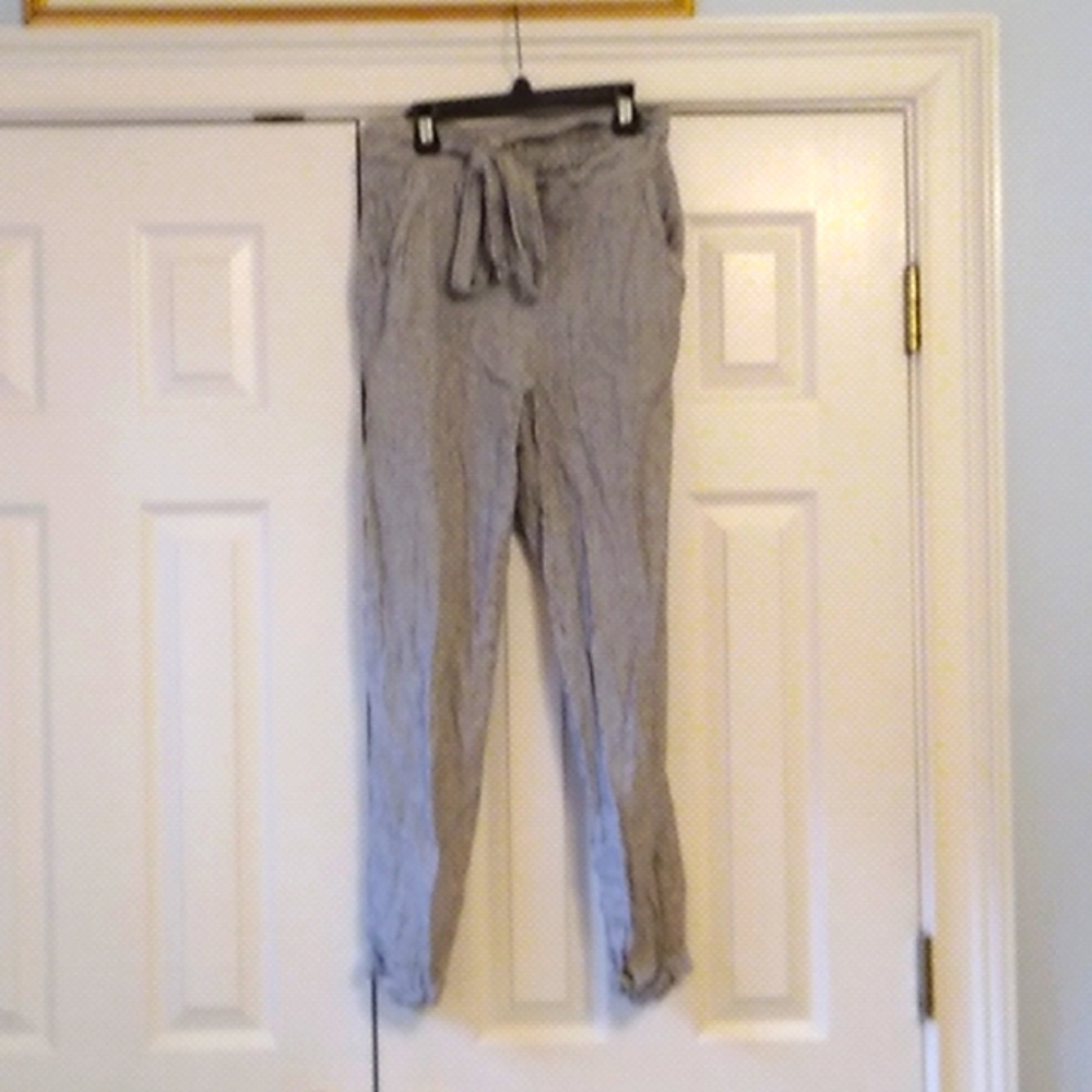 🤍Max Studio Black and White striped pants size women's small